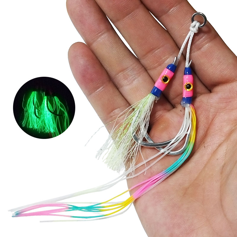 2 Paar/Beutel Leuchtende Jig-H – Fishing Hook Assortment Bewertung und Preis