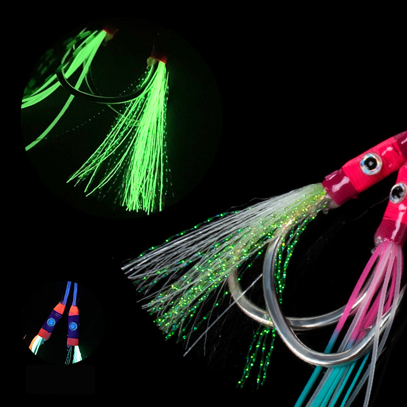 2 Paar/Beutel Leuchtende Jig-H – Fishing Hook Assortment Bewertung und Preis